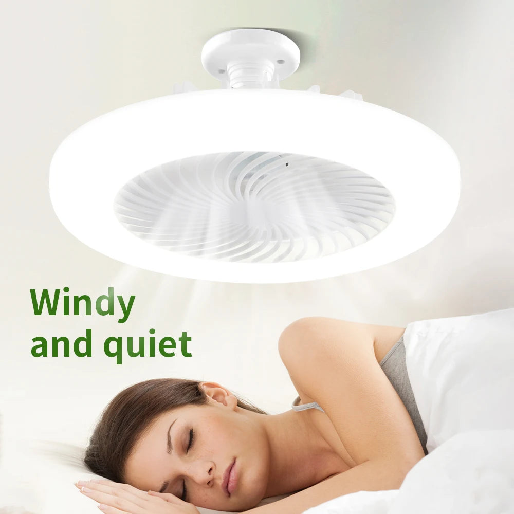 VENTILADOR DE TECHO Y LUZ LED CON CONTRO