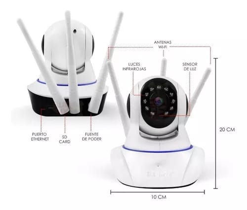 Cámara De Seguridad V20 Con Resolución